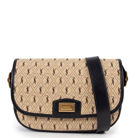 ysl monogram all over satchel small in canvas|SAINT LAURENT Canvas Monogram All Over Small Satchel Bag .